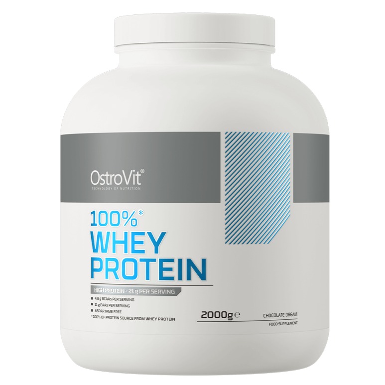 Proteina din zer 100%, Ciocolata, 2 kg, Ostrovit