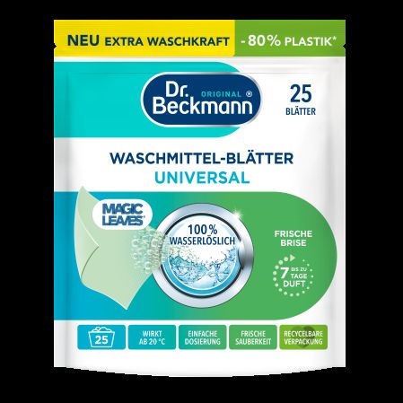 Detergent rufe tip servetel, Universal, 25 bucati, Dr. Beckmann