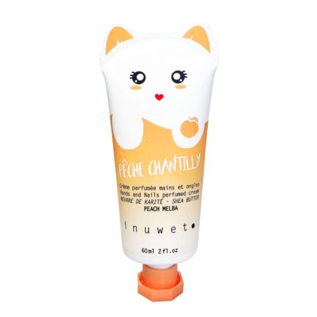Crema hidratanta pentru maini si unghii, Piersica, 60 ml, Inuwet