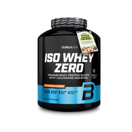 Pudra proteica Iso Whey Zero, Salted Caramel, 1816 g, BioTechUSA