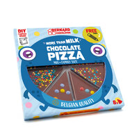 Ciocolata belgiana cu lapte, Pizza Mix Edition, 105 g, Bernard Chocolatier