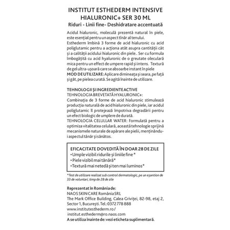 Ser Intensive Hialuronic+, 30 ml, Institut Esthederm 722370