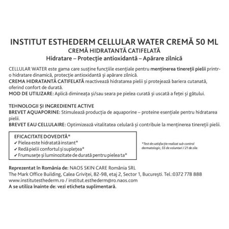 Crema hidratanta Cellular water, 50 ml, Institut Esthederm 722434