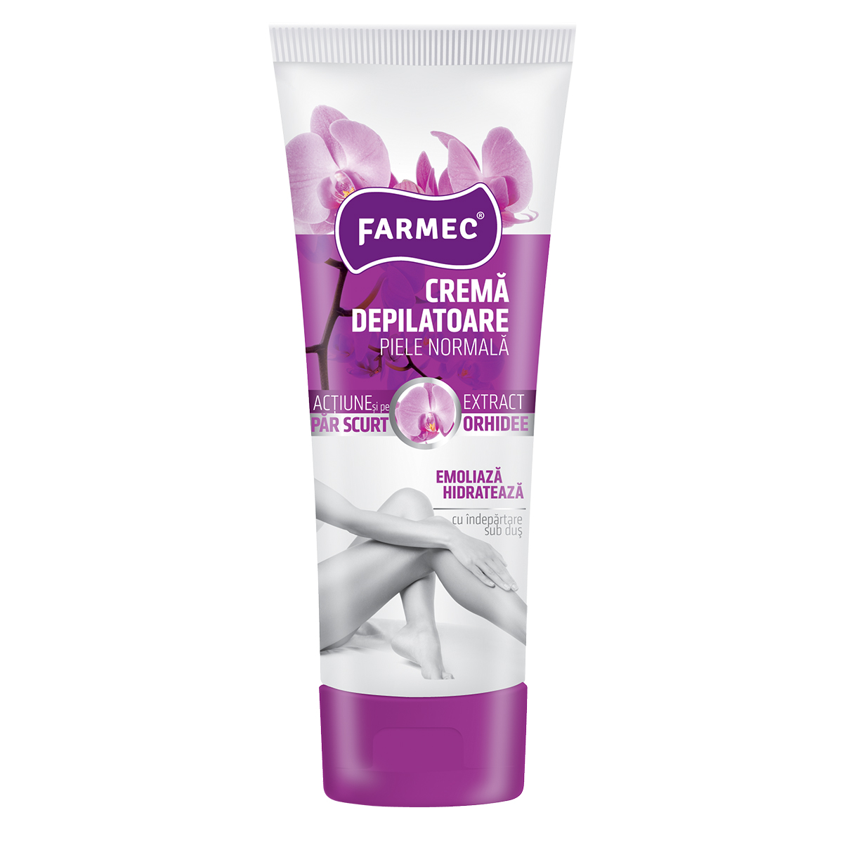 Crema depilatoare cu extract de orhidee pentru piele normala, 150 ml, Farmec