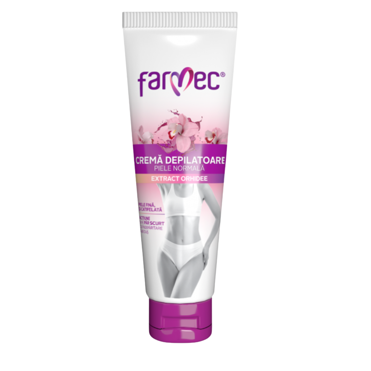 Crema depilatoare cu extract de orhidee pentru piele normala, 150 ml, Farmec
