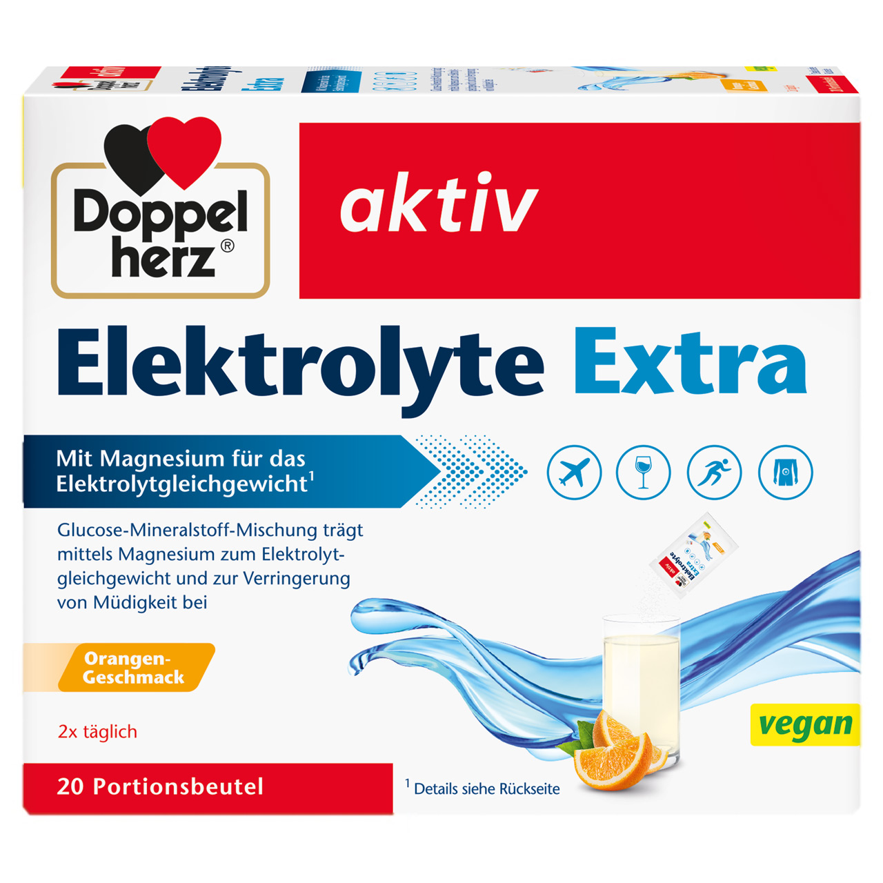 Electroliti extra Aktiv, 20 plicuri, Doppelherz