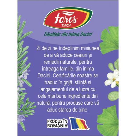Ceai Concentrare, 20 plicuri, Fares 722482