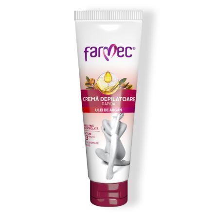 Crema depilatoare rapida cu ulei de argan, 150 ml, Farmec