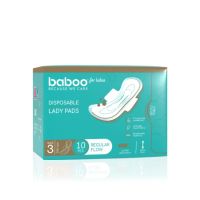 Absorbante de unica folosinta, Marimea 3 (245mm), 10 bucari, Baboo