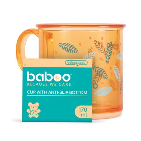 Cana cu baza antiderapanta, 12 luni+, 170 ml, Baboo 722589