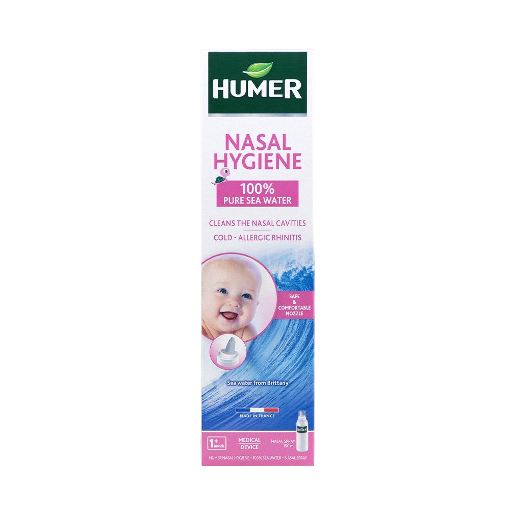 Spray nazal cu apa de mare pentru copii, +1 luna, 150 ml, Humer