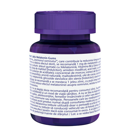 Jeleuri gumate cu melatonina Aktiv, Melatonin Gums, 40 jeleuri, Doppelherz 722661