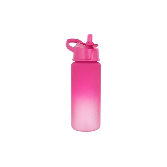 Cana tritan cu Pai Flip-top, roz, 750 ml, Lifeventure