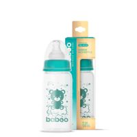 Biberon din sticla anticolici, Gat stramt, 0 luni+, 120 ml, Baboo