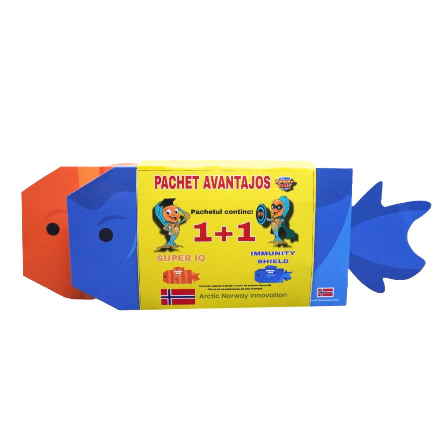 Pachet Imunity Shield + Super IQ, 30 + 30 jeleuri, PowerFish