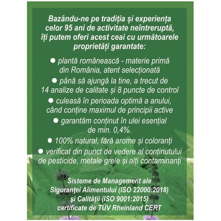 Ceai de menta, 20 plicuri, Fares 723126