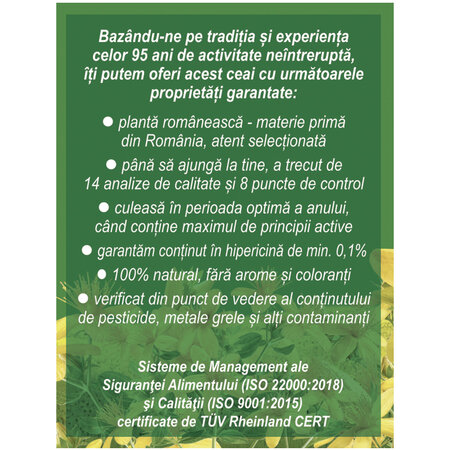 Ceai de Sunatoare, 20 plicuri, Fares 723132