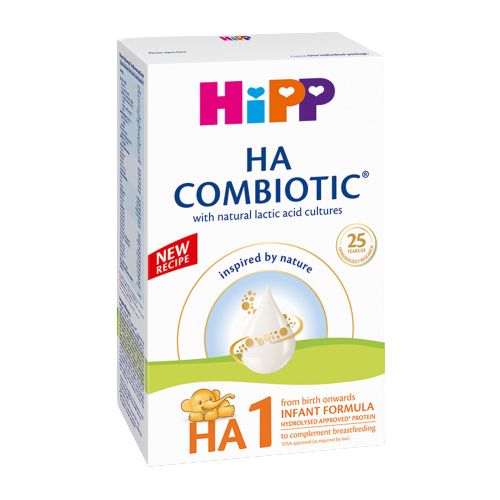 Lapte praf formula de inceput HA1 Combiotic, +0 luni,  350gr, Hipp