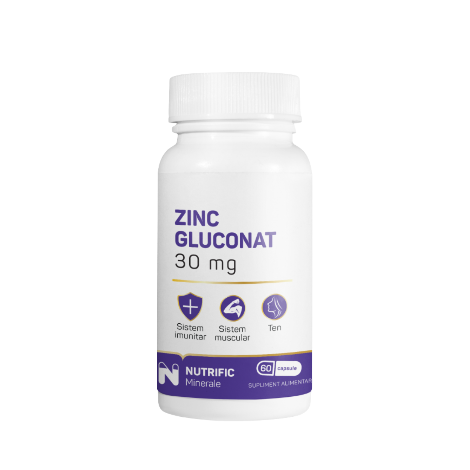 Zinc Gluconat, 30 mg, 60 capsule