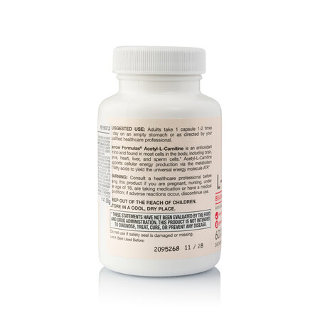 Acetyl L-Carnitine, 500 mg, 60 capsule, Jarrow Formula 776218