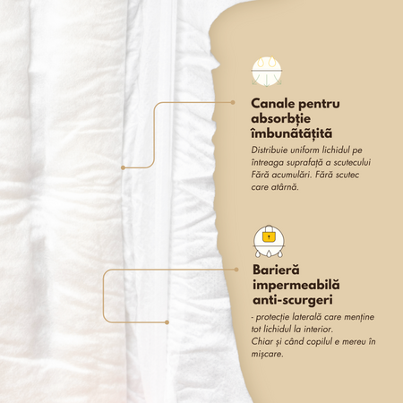 Scutece chilotei din bambus, Marimea 4, 10-15kg, 84 bucati, Zuluff 723318