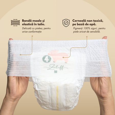 Scutece chilotei din bambus, Marimea 4, 10-15kg, 84 bucati, Zuluff 723319