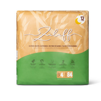 Scutece chilotei din bambus, Marimea 4, 10-15kg, 84 bucati, Zuluff