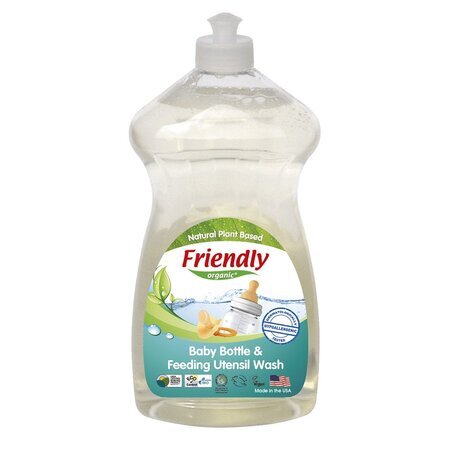 Detergent manual pentru spalat biberoane si vase, 739 ml, Friendly Organic