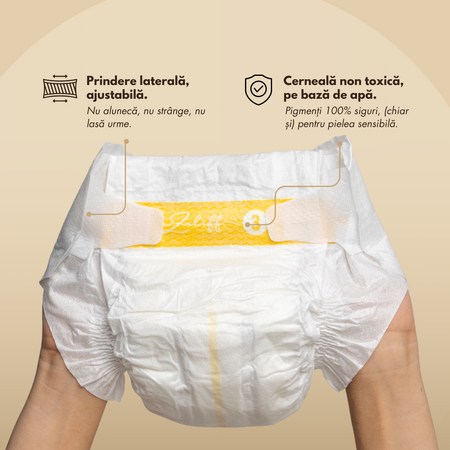 Scutece din bambus sustenabile, Marimea 3, 6-11 kg, 30 bucati, Zuluff 723352