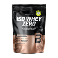 Izolat proteic premium din zer Iso Whey Zero, Caffe Latte, 454 g, BioTechUSA