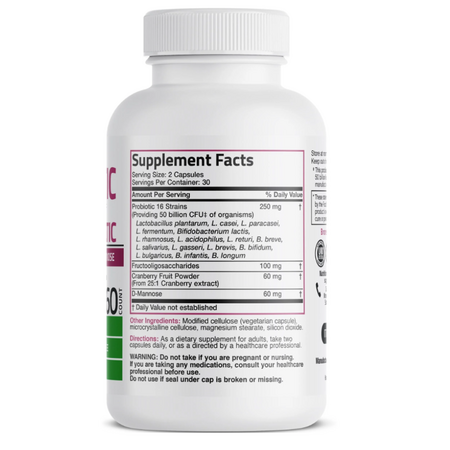 Probiotic Plus pentru femei, 60 capsule vegetariene, Bronson 723408
