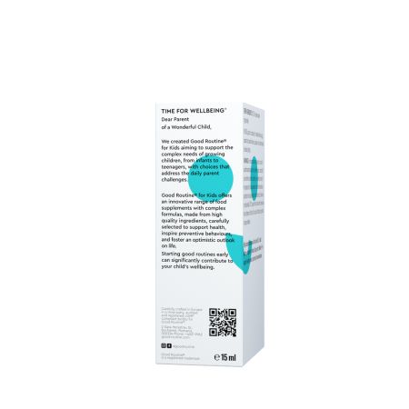 Vitamina D3 pentru copii Daily-D3 Jr Good Routine, 500 UI, 15 ml, Secom 763415