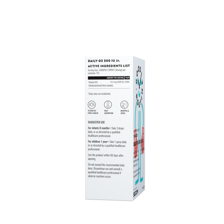 Vitamina D3 pentru copii Daily-D3 Jr Good Routine, 500 UI, 15 ml, Secom 763414