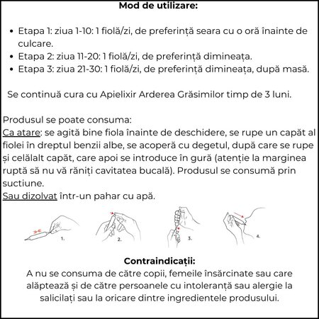 Apielixir Program Slabit Ultra, 30 fiole, Albina Carpatina 723477