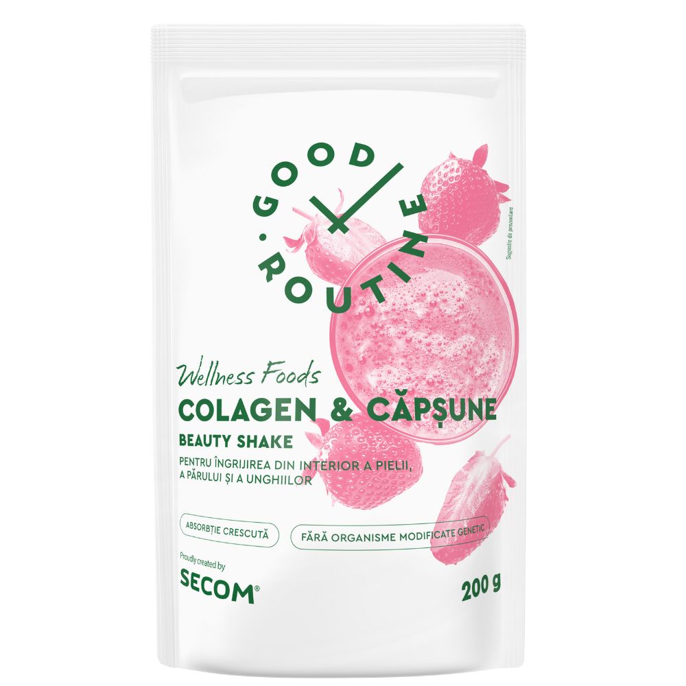 Colagen si Capsune Good Routine, 200 g, Secom