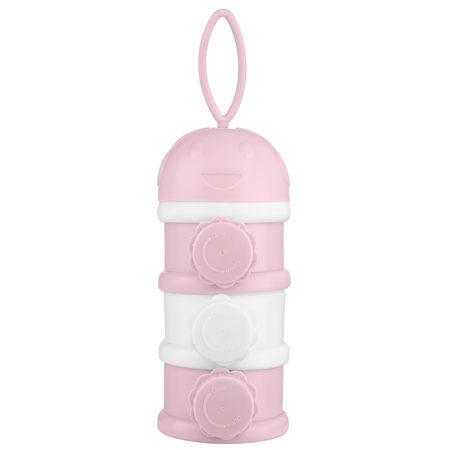Dozator pentru lapte praf cu 3 compartimente, Pink, Kikka Boo 723497