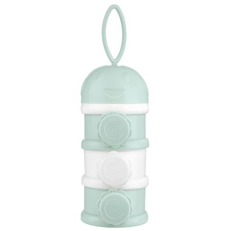 Dozator pentru lapte praf cu 3 compartimente, Mint, Kikka Boo 723499