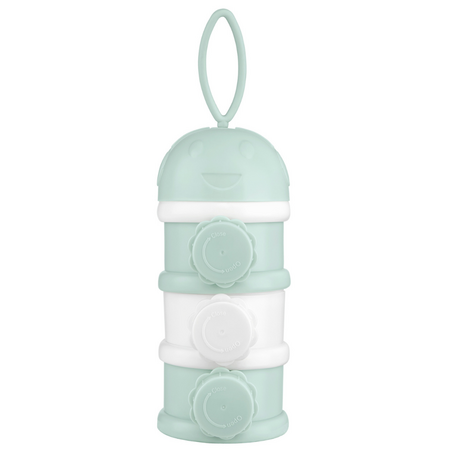Dozator pentru lapte praf cu 3 compartimente, Mint, Kikka Boo 723499