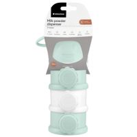 Dozator pentru lapte praf cu 3 compartimente, Mint, Kikka Boo