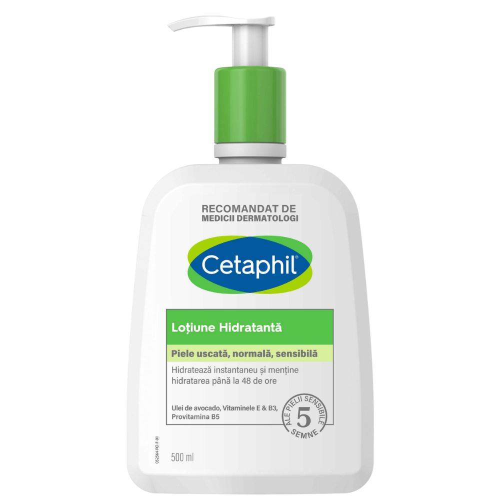 Lotiune hidratanta pentru fata si corp, 500 ml, Cetaphil