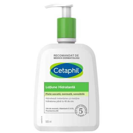 Lotiune hidratanta pentru fata si corp, 500 ml, Cetaphil