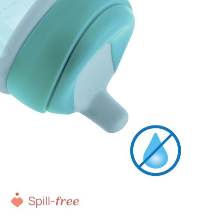 Canuta de antrenament, Turcoaz, 6 luni+, 200 ml, Chicco 723613
