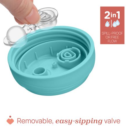 Canuta de antrenament, Turcoaz, 6 luni+, 200 ml, Chicco 723614