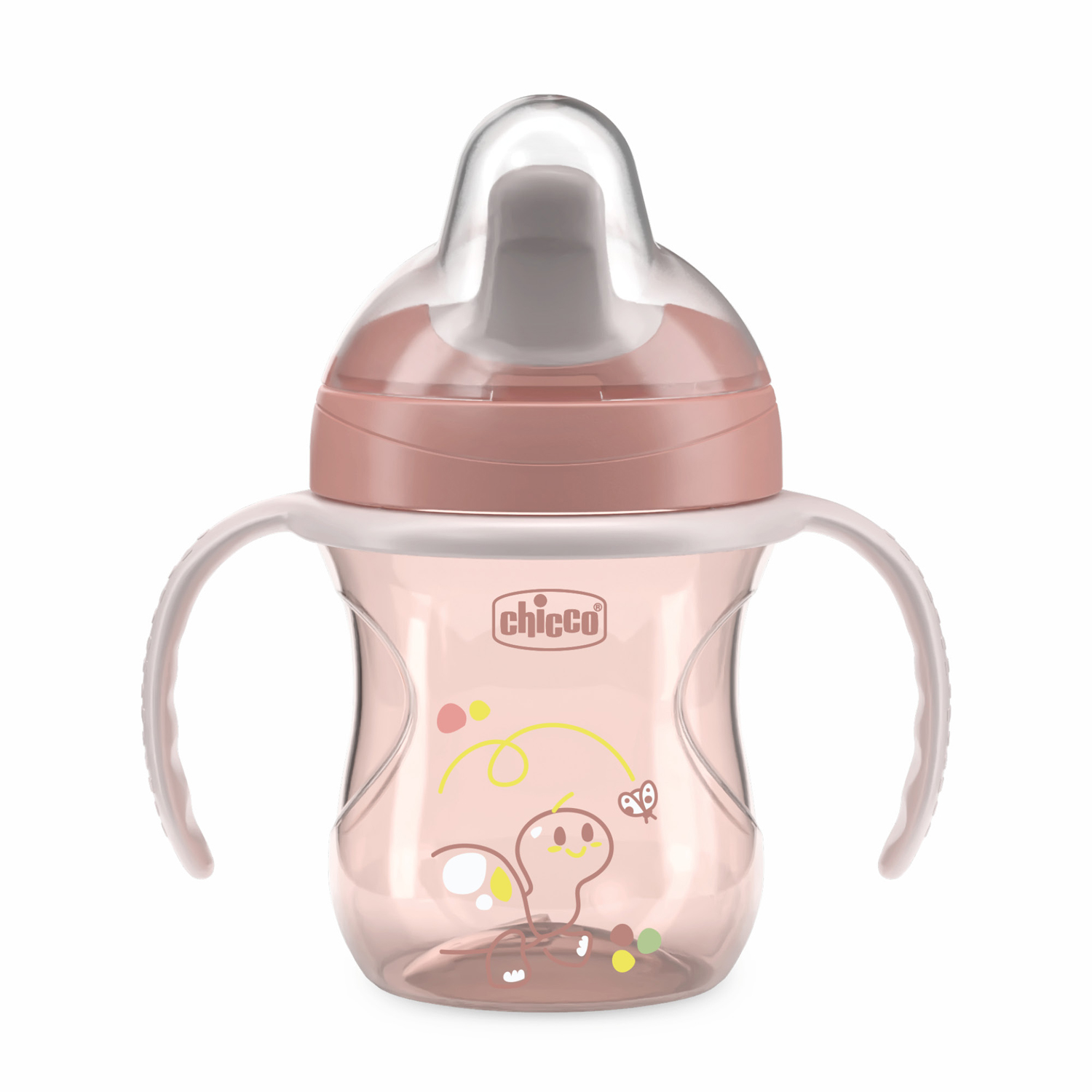 Canuta de antrenament, Roz, 6 luni+, 200 ml, Chicco