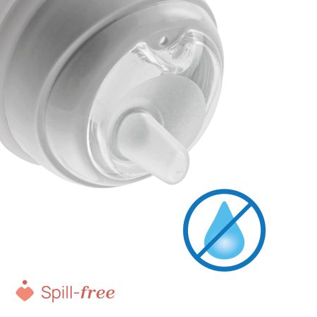 Canuta de tranzitie, Gri, 4 luni+, 200 ml, Chicco 723736
