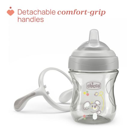 Canuta de tranzitie, Gri, 4 luni+, 200 ml, Chicco 723734