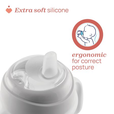 Canuta de tranzitie, Gri, 4 luni+, 200 ml, Chicco 723737