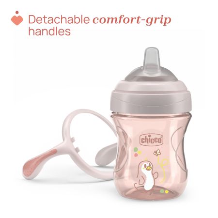 Canuta de tranzitie, Roz, 4 luni+, 200 ml, Chicco 723720