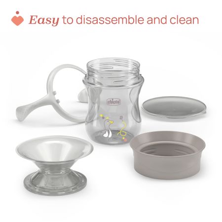 Canuta 360 perfect cup, Gri, 12 luni+, 200 ml, Chicco 723750
