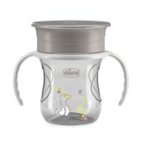 Canuta 360 perfect cup, Gri, 12 luni+, 200 ml, Chicco